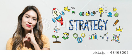 Strategy  with young woman 48463005