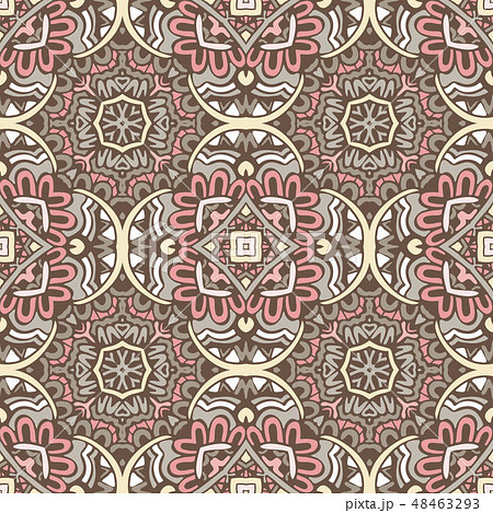 abstract arabesque ethnic vintage seamless pattern 48463293