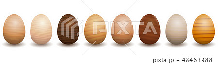 Wooden Eggs Different Types Of Wood 48463988