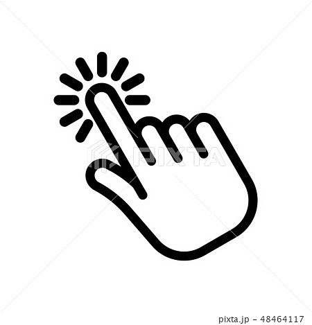 Cursor pointer. Hand clicking icon. Cursor pointer. Hand clicking icon. 48464117
