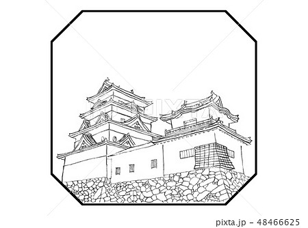 大洲城 100名城 イラスト 大洲城 100名城 イラスト 48466625