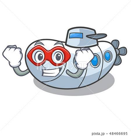 Super hero submarine in the a cartoon shape 48466695