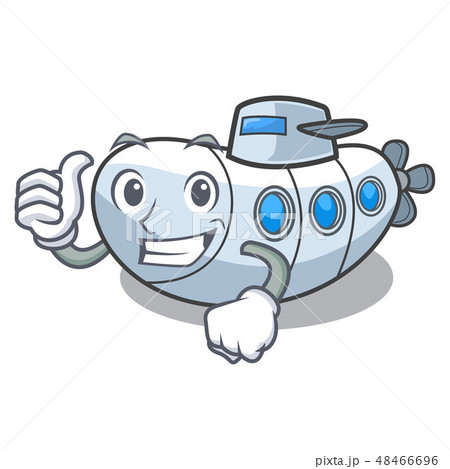 Thumbs up submarine in the a cartoon shape 48466696