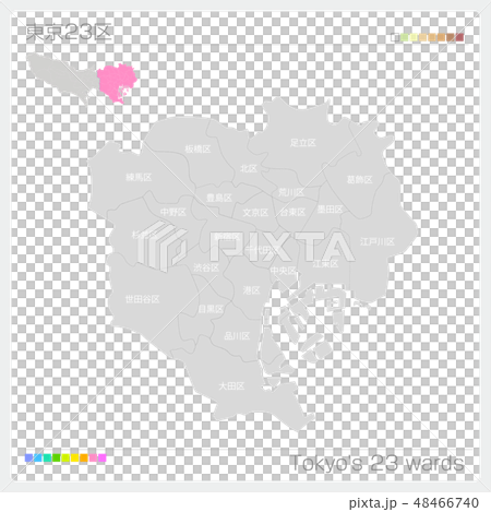 Map of Tokyo (Tokyo's 23 wards) Map of Tokyo (Tokyo's 23 wards) 48466740