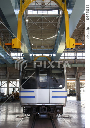 電車の工場、東京総合車両センター内(一般公開時) 電車の工場、東京総合車両センター内(一般公開時) 48466811