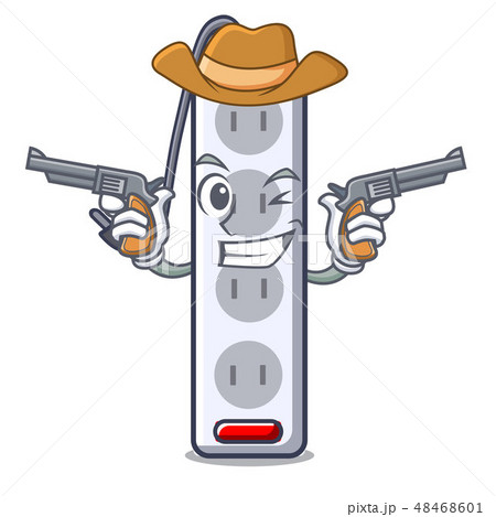Cowboy power strip in the character shape Cowboy power strip in the character shape 48468601