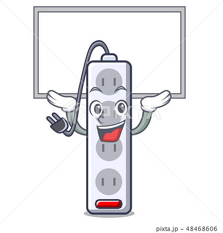 Up board power strip in the character shape 48468606