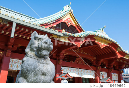 神田明神 狛犬と御社殿 (東京都千代田区) 2019年2月現在 神田明神 狛犬と御社殿 (東京都千代田区) 2019年2月現在 48469662