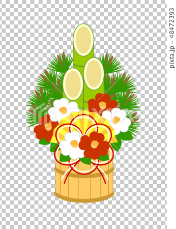 新年卡材料Kadoma松木裝飾 新年卡材料Kadoma松木裝飾 48472393