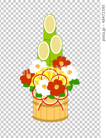 年賀状素材 門松 Pine decoration 48472395