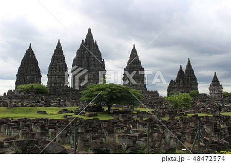 プランバナン遺跡 インドネシア 世界遺産 ジョグジャカルタ プランバナン遺跡 インドネシア 世界遺産 ジョグジャカルタ 48472574