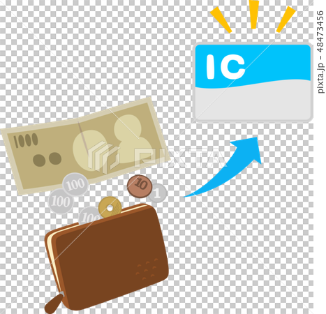 Cash and IC card 48473456