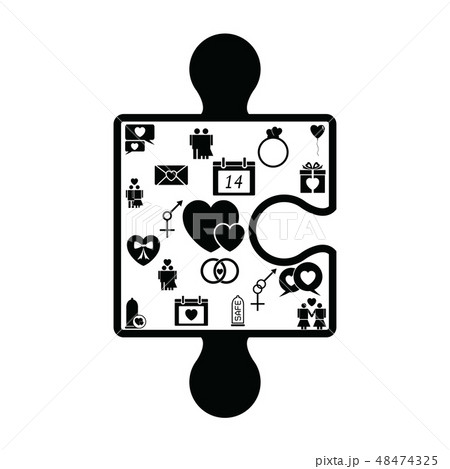 puzzle love concept puzzle love concept 48474325