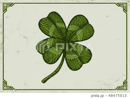 Vintage green lucky clover Vintage green lucky clover 48475013