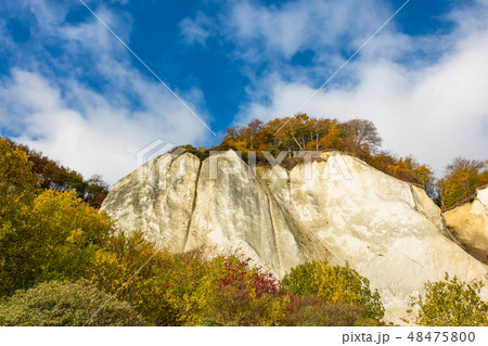 Baltic Sea coast on the island Moen in Denmark 48475800