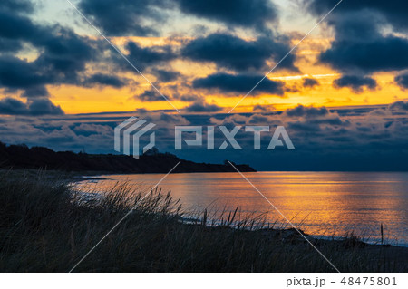 Baltic Sea coast in Klintholm Havn in Denmark 48475801
