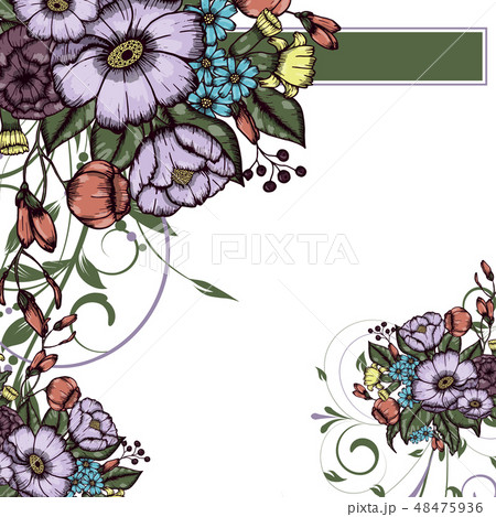 Abstract vector flower background Abstract vector flower background 48475936