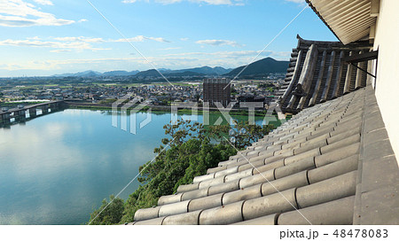 愛知県　犬山　犬山城　天守から見た風景 48478083