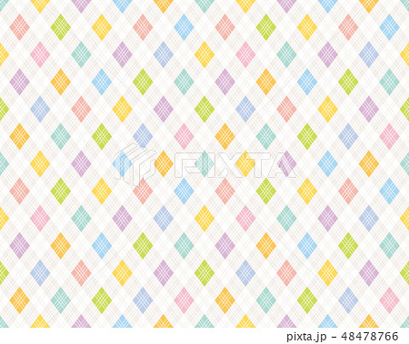 アーガイル柄　カラフル　背景 48478766