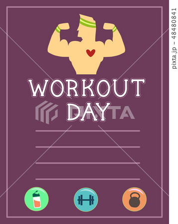 Workout Sheet Illustrationのイラスト素材 [48480841] - PIXTA