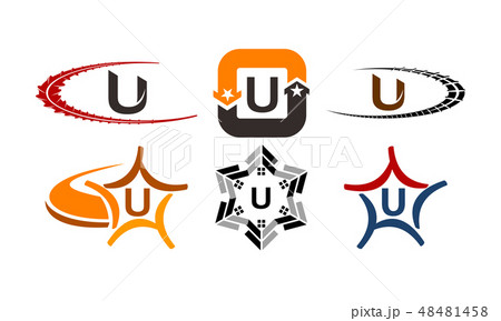 Logotype U Modern Template Set 48481458