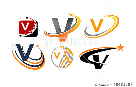 Logotype V Modern Template Set 48481587