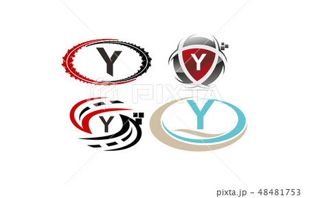 Logotype W Modern Template Set 48481753