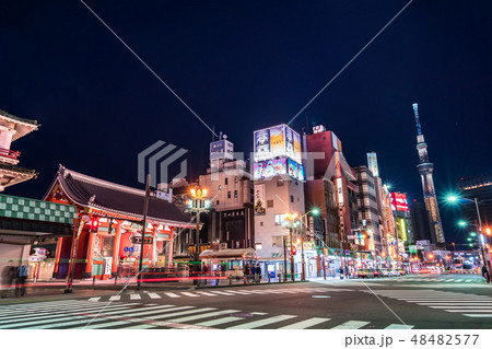 Kaminarimon Gate of Sensoji temple,雷門,淺草寺,東京,日本,景點 48482577
