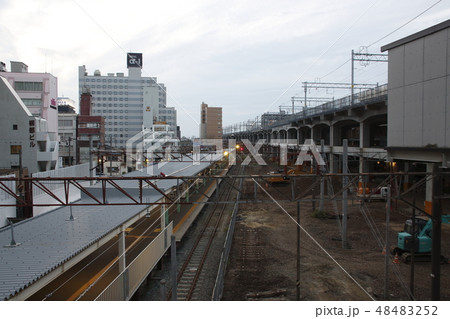 高架化が進む新潟駅（2018年7月） 48483252