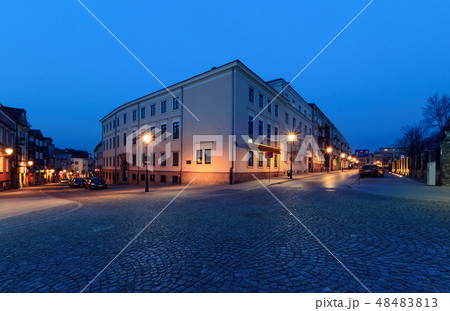 Streets near the Marii Panny square in Kielce Streets near the Marii Panny square in Kielce 48483813