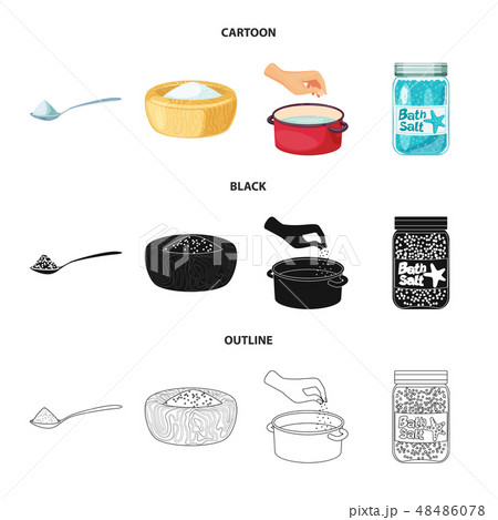 Vector design of cooking and sea icon. Collection of cooking and baking   stock symbol for web. 48486078