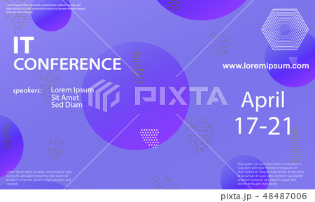 Conference announcement design template Conference announcement design template 48487006