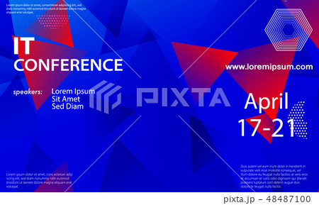 Conference announcement design template. Conference announcement design template. 48487100