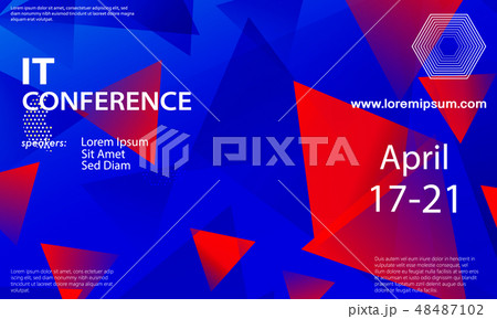 Conference announcement design template. Conference announcement design template. 48487102