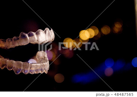 Transparent dental orthodontics to correct dental Transparent dental orthodontics to correct dental 48487565