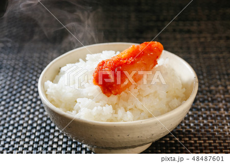 辛子明太子と熱々ご飯 48487601