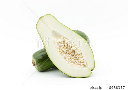 グリーンパパイヤ　青パパイヤ : green papaya 48488357