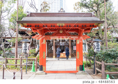 東京都 港区 愛宕神社(あたごじんじゃ) 丹塗りの門・神門 東京都 港区 愛宕神社(あたごじんじゃ) 丹塗りの門・神門 48488563