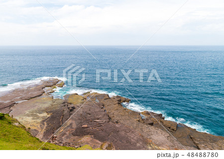 View over remote Green Cape Headland coastline View over remote Green Cape Headland coastline 48488780
