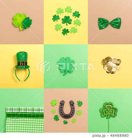 St. Patrick's Day theme with decorations 48488980