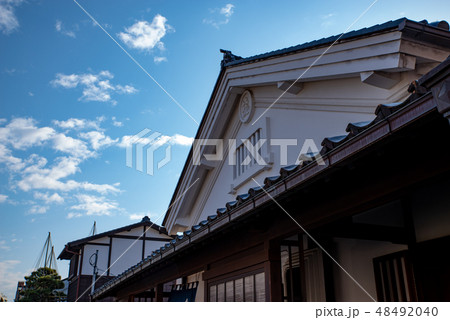 富山 富山市 岩瀬大町の街並み 2019.02　b 48492040