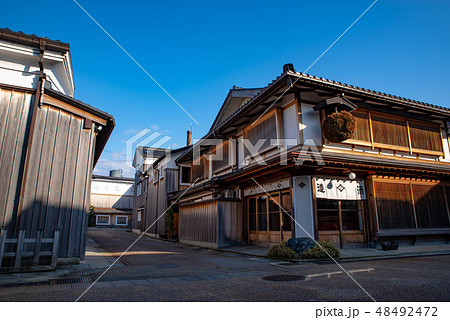 富山 富山市 岩瀬大町の街並み 2019.02　j 48492472