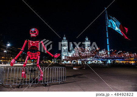 メキシコシティ　死者の日 48492822