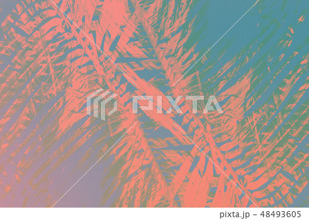 Abstract green grass in symmetry pattern. Tropical 48493605