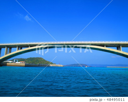 沖縄　慶良間諸島　海　島　風景 48495011