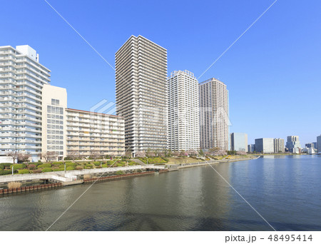 水辺風景(東京都、隅田川、春) 水辺風景(東京都、隅田川、春) 48495414