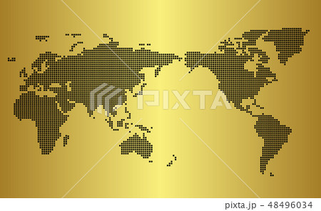 モザイク世界地図　Wold Map 48496034