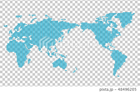 モザイク世界地図 Wold Mapのイラスト素材