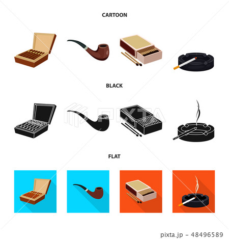 Vector illustration of refuse and stop sign. Collection of refuse and habit vector icon for stock. 48496589