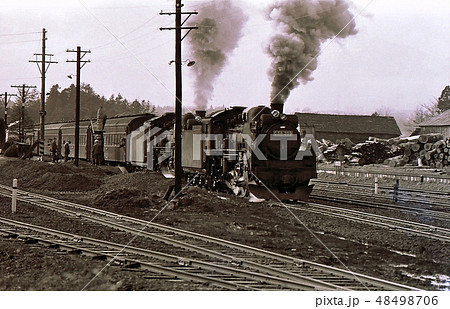 昭和47年　陸羽東線C58重連客車列車　川渡　宮城県 48498706